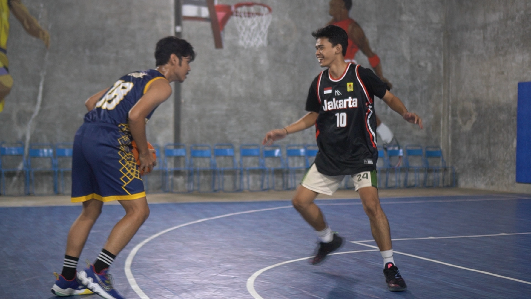 Lapangan Basket vinyl berstandar FIBA di Surabaya